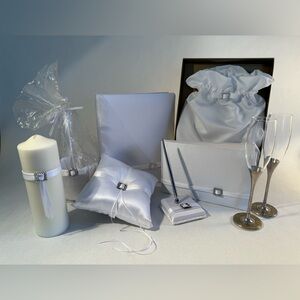 Elegant White Wedding Set by Beverly Clark NWT